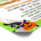 Halloween spookhuis flyer poster sjabloon (Hoek)