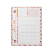 Halloween spookhuis maandelijks om lijstplanner te notitieblok (Linkerzijde)