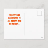 Halloween spookhuis met pompoenen feestdagenkaart (Achterkant)