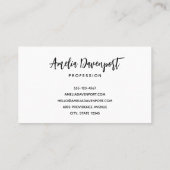 Halloween spookhuis met pompoenen & gebladerte visitekaartje (Achterkant)