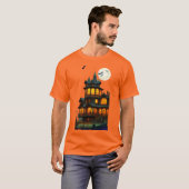Halloween spookhuis vakantie T-shirt (Voorkant volledig)