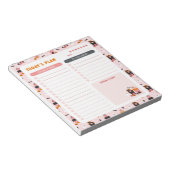 Halloween spookhuizen dagelijks om lijstplanner te notitieblok (Schuin)