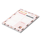 Halloween spookhuizen dagelijks om lijstplanner te notitieblok (Linkerzijde)