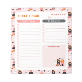 Halloween spookhuizen dagelijks om lijstplanner te notitieblok