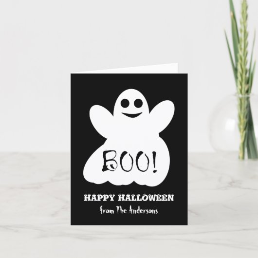 Halloween spookkaart kaart (Voorkant)
