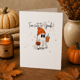 Halloween-spookkaart, Te schattig om bang van te z Kaart