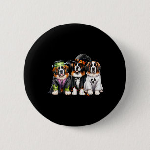 Halloween spookkostuum heksenhond Sint Bernard St Ronde Button 5,7 Cm