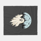 Halloween Spookmaan Bos Ontwerp_1 Fleece Deken (Voorkant (Horizontaal))