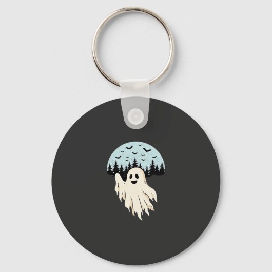 Halloween Spookmaan Bos Ontwerp_1 Sleutelhanger (Voorkant)