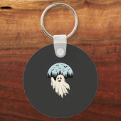 Halloween Spookmaan Bos Ontwerp_1 Sleutelhanger (Voorkant)