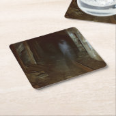 Halloween - spookmijn 1 kartonnen onderzetters (Schuin)