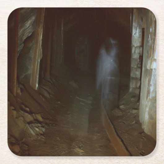 Halloween - spookmijn 1 kartonnen onderzetters (Voorkant)