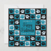 Halloween spookmozaïek kaart (Voorkant)