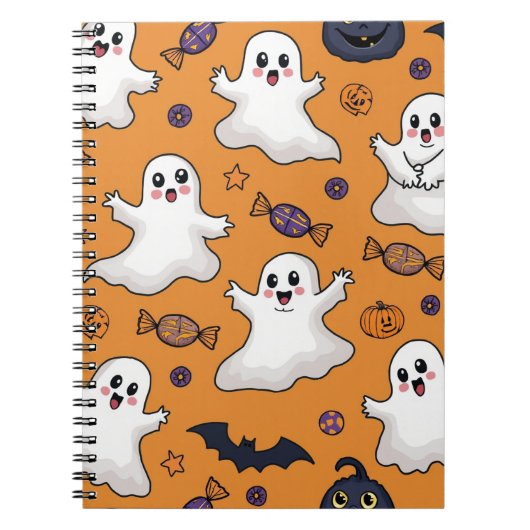 Halloween spookpatroon Notitieboek (Voorkant)