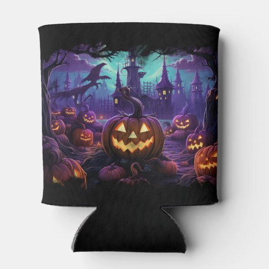 Halloween - Spookpompoenen Blikjeskoeler (Achterkant)