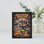 Halloween Spooks Briefkaart (Staand voorkant)