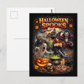 Halloween Spooks Briefkaart (Voorkant / Achterkant)