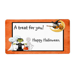 Halloween Spooks Label