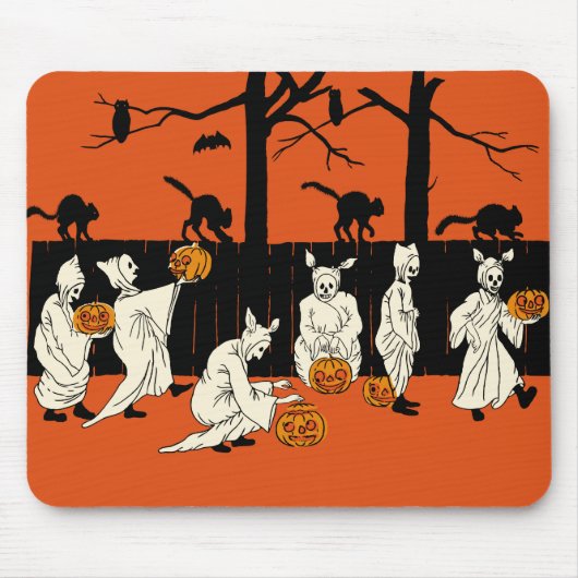 Halloween "Spooks on Parade" Mousepad Muismat (Voorkant)