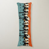 Halloween Spooks op Parade Long Pillow Lichaamskussen (Voorkant Verticaal)