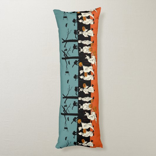  Halloween Spooks op Parade Long Pillow Lichaamskussen (Achterkant (Verticaal))