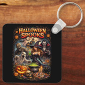 Halloween Spooks Sleutelhanger (Achterkant)