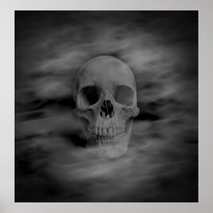 Halloween spookschedel poster