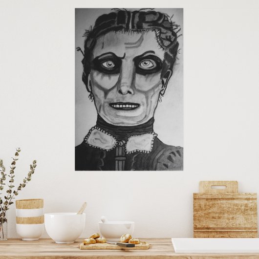 HALLOWEEN SPOOKT HUIS RESIDENT GHOST POSTER (Keuken)