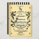 Halloween ~ Spooktacular1 - Kaart voor uitnodiging (Voorkant / Achterkant)