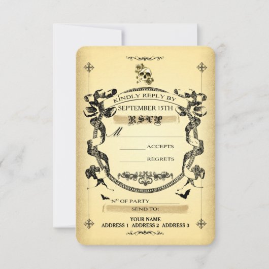 Halloween ~ Spooktacular1 — Reply Card/RSVP RSVP Kaartje (Voorkant)