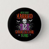 Halloween Spooktacular 12e bruiloft Jubileum Ronde Button 5,7 Cm (Voorkant)