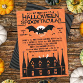 Halloween Spooktacular, 1960 Mideeuwse Retro Bat Kaart