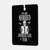 Halloween Spooktacular 1st Wedding Jubileum Metalen Ornament (Voorkant links)