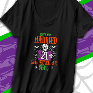 Halloween Spooktacular 21e huwelijksverjaardag T-shirt