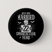 Halloween Spooktacular 22e bruiloft Jubileum Ronde Button 5,7 Cm (Voorkant)
