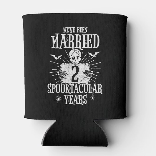 Halloween Spooktacular 2e bruiloft Jubileum Blikjeskoeler (Achterkant)