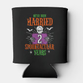 Halloween Spooktacular 2e bruiloft Jubileum Blikjeskoeler (Achterkant)