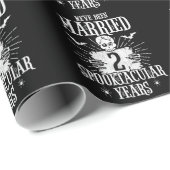 Halloween Spooktacular 2e bruiloft Jubileum Cadeaupapier (Rol Hoek)