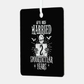 Halloween Spooktacular 2e bruiloft Jubileum Metalen Ornament (Voorkant links)