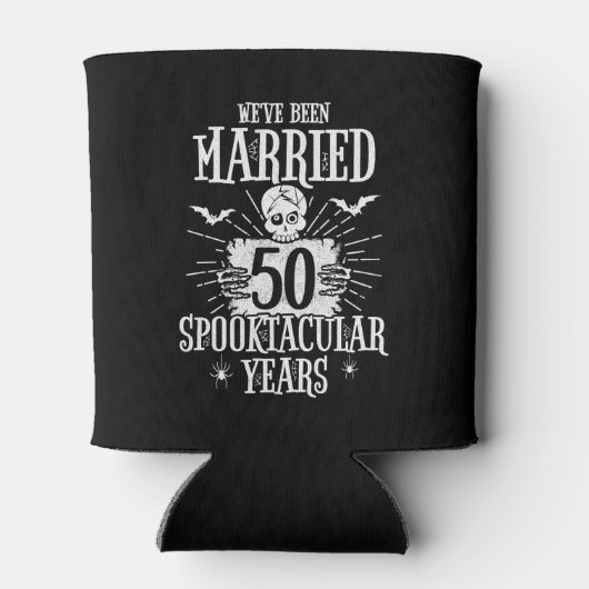 Halloween Spooktacular 50th Wedding Jubileum Blikjeskoeler (Achterkant)