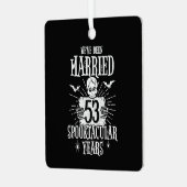 Halloween Spooktacular 53e bruiloft Jubileum Metalen Ornament (Voorkant links)