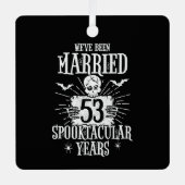 Halloween Spooktacular 53e bruiloft Jubileum Metalen Ornament (Voorkant)