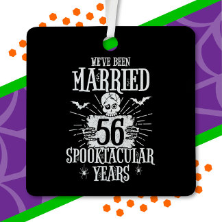 Halloween Spooktacular 56th Wedding Jubileum Metalen Ornament