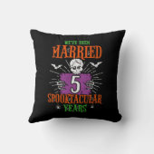 Halloween Spooktacular 5e huwelijksjubileum Kussen (Achterkant)