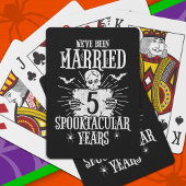 Halloween Spooktacular 5th Wedding Jubileum Pokerkaarten