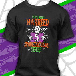 Halloween Spooktacular 5th Wedding Jubileum T-shirt
