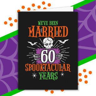 Halloween Spooktacular 60th Wedding Jubileum Kaart