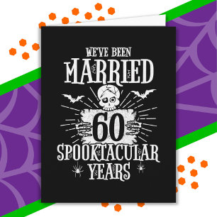 Halloween Spooktacular 60th Wedding Jubileum Kaart