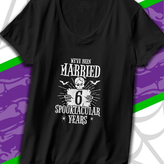 Halloween Spooktacular 6th Wedding Jubileum T-shirt