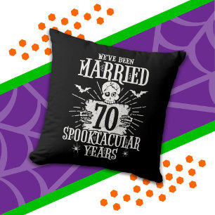 Halloween Spooktacular 70ste huwelijksverjaardag Kussen